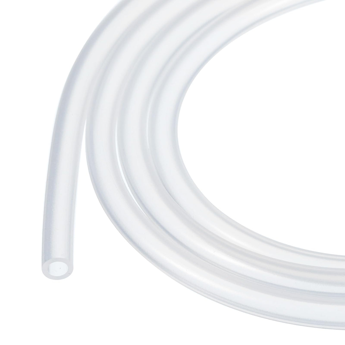 3.3ft Silicone Tubing 4mm ID 6mm OD Clear Industrial Plastic Tubing Pure Silicone Hoses for Pump Siphoning Draining Irrigation Brewing, 1/4"