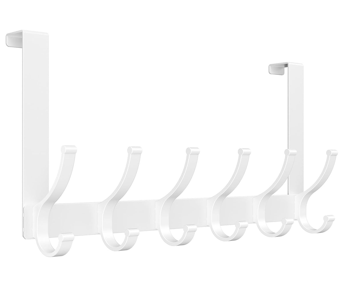 Optish Over The Door Hooks, Heavy Duty 12 Hooks Over Door Hanger Hook Black