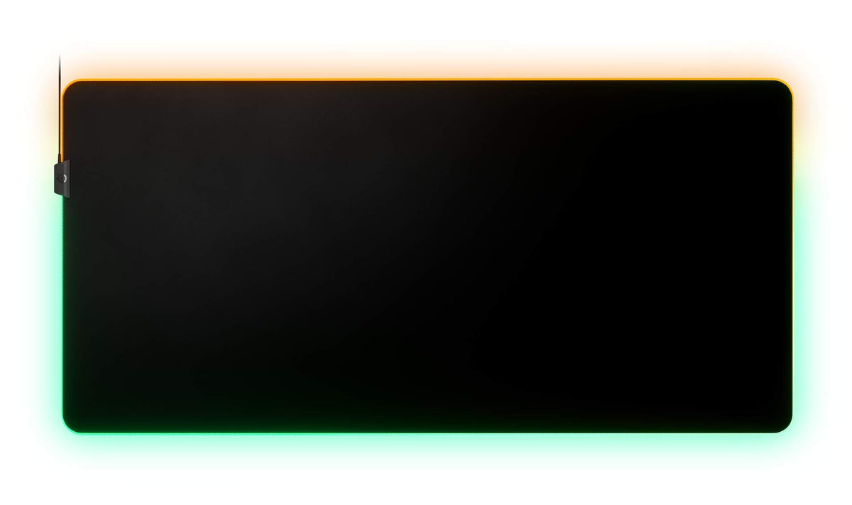 SteelSeries QcK Edge Cloth Gaming Mouse Pad - Never-fray Stitched Edges - Optimized For Gaming Sensors - Size L (450 x 400 x 2mm) - Black