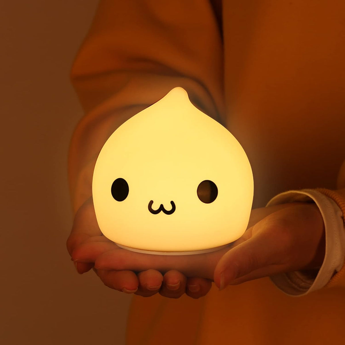 ZKLiLi Cat Night Light for Kids,Cute Night Lamp for Nursery,Squishy Silicone Touch Lights Portable, Gift for Birthday and Christmas for Kids Baby Children (Battery Cat)