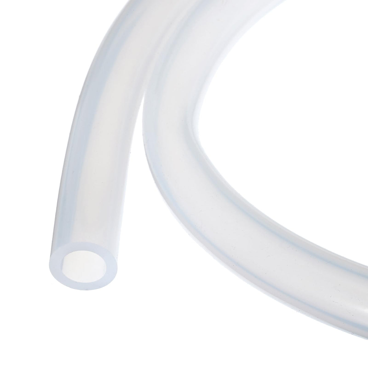 3.3ft Silicone Tubing 4mm ID 6mm OD Clear Industrial Plastic Tubing Pure Silicone Hoses for Pump Siphoning Draining Irrigation Brewing, 1/4"
