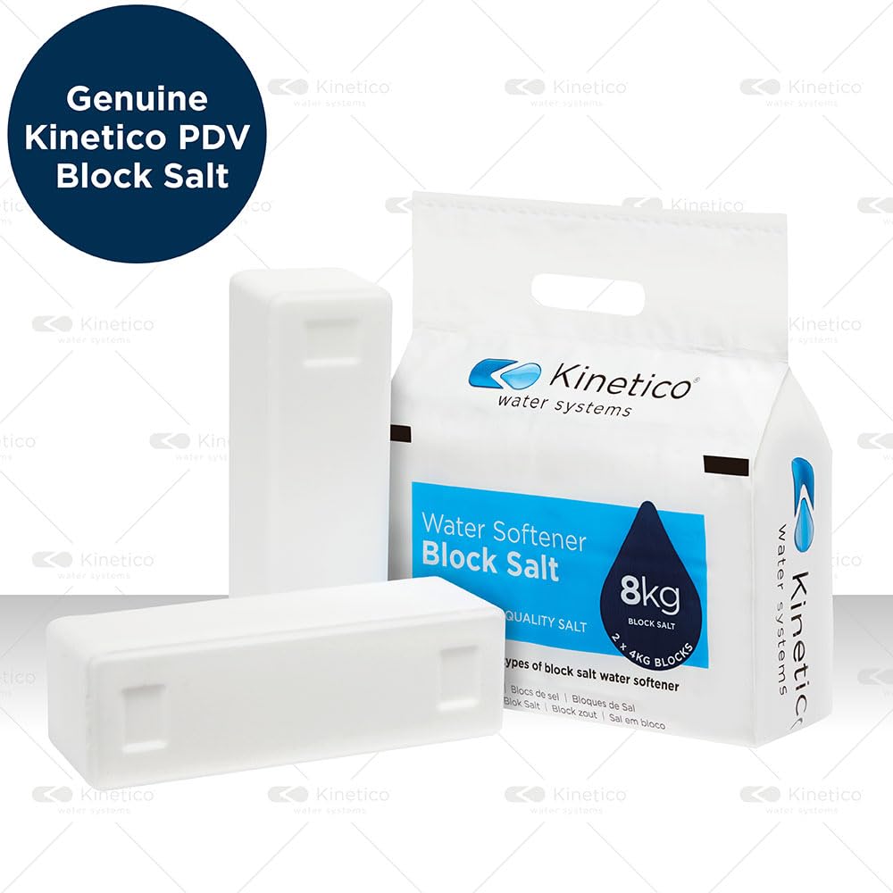 Kinetico Block Salt for Water Softeners - Genuine Kinetico Product - Delivers Superior Performance - 6 packs with 12 salt blocks in total