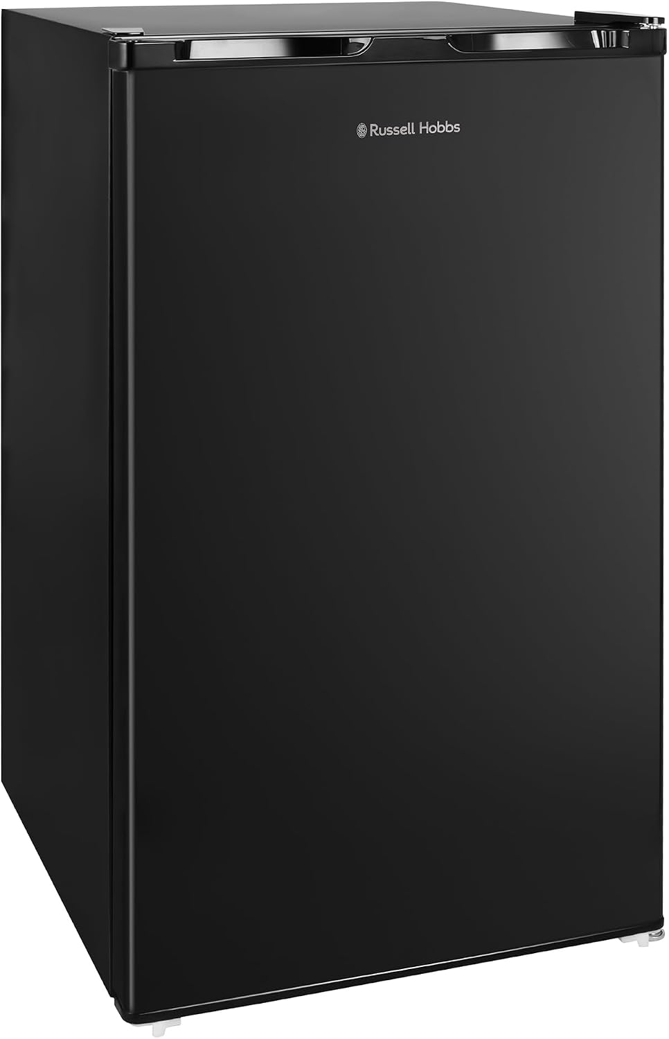 Russell Hobbs 60L Freestanding Undercounter Freezer in Black, 48cm Wide, 4-Star Freezer Rating, With Adjustable Feet & Reversible Door, Manual Temperature Control and 3 x Drawers, RH85UCFZ482E1B