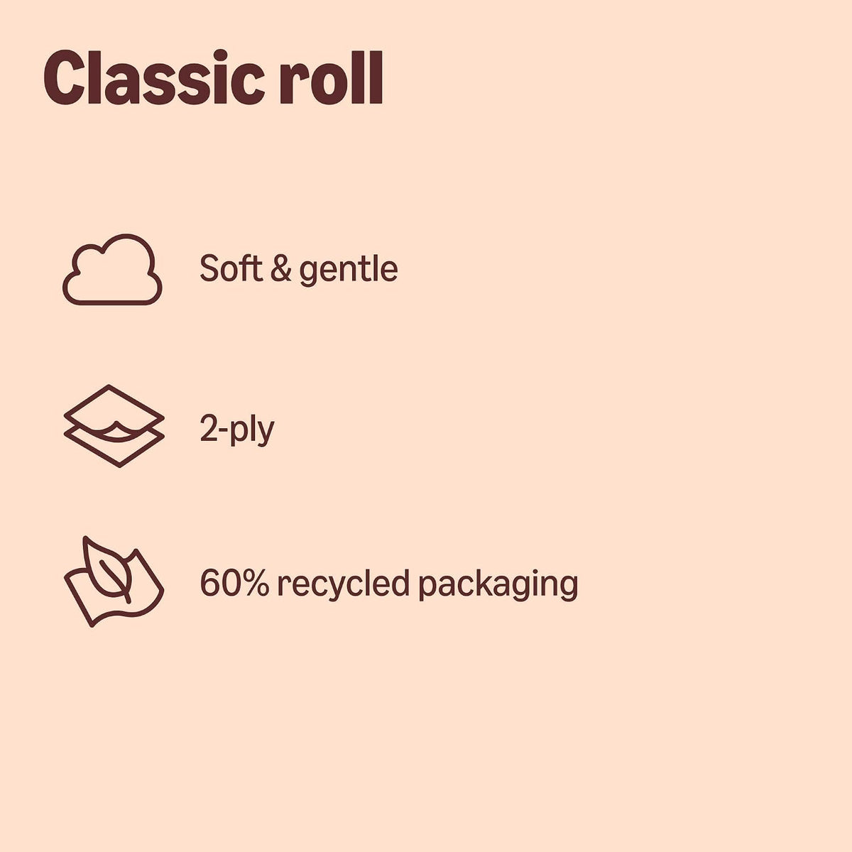 Our Essentials by Amazon Toilet Tissue Classic Roll, 2-ply, 24 Rolls (1 Pack of 24), 200 Sheets per Roll