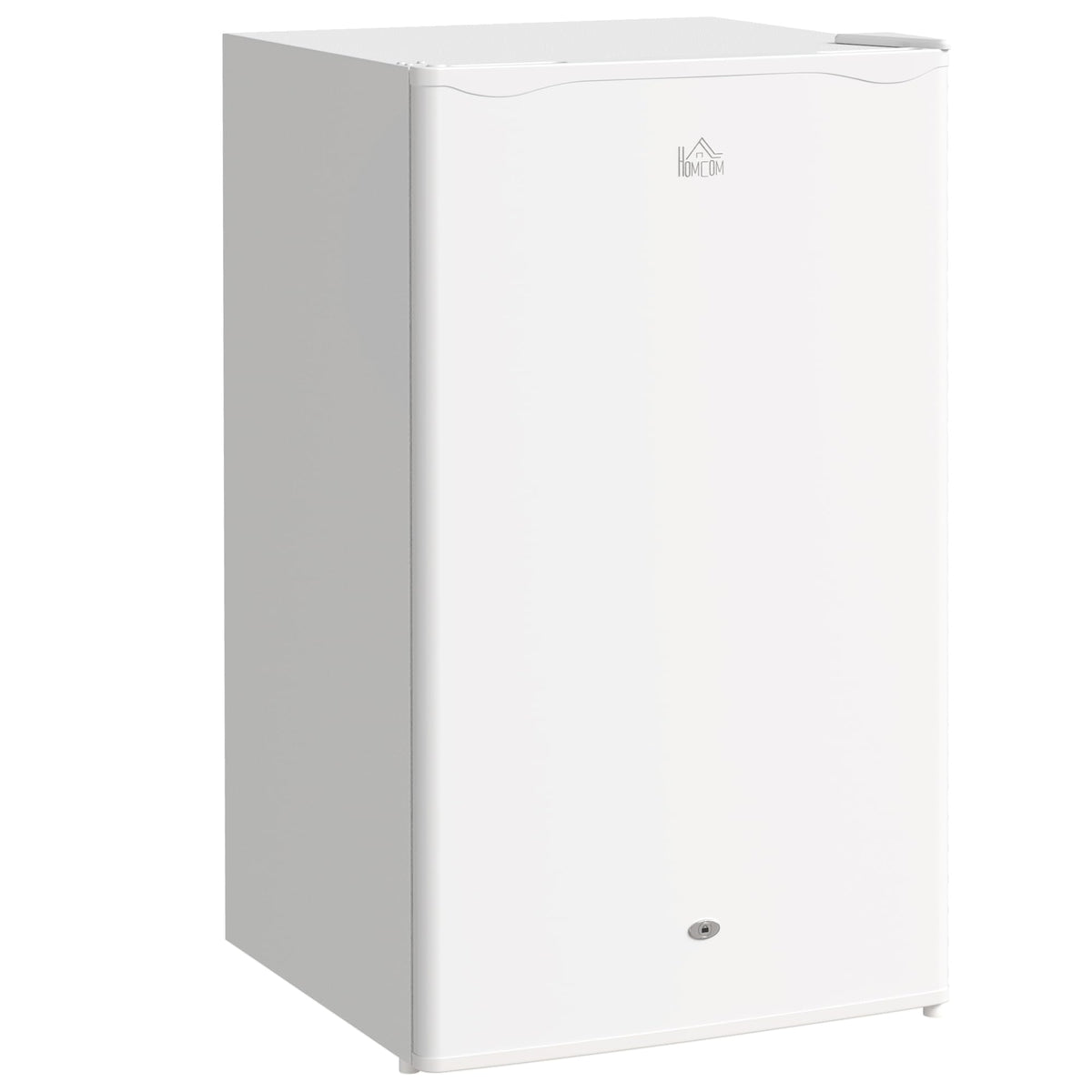 HOMCOM Under Counter Fridge 91L Small Fridge with Chiller Box Silver Tone
