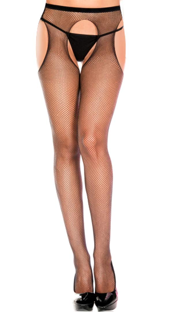E-Laurels Womens Fishnet Tights Stockings Black Pantyhose Fish Net Plus Size