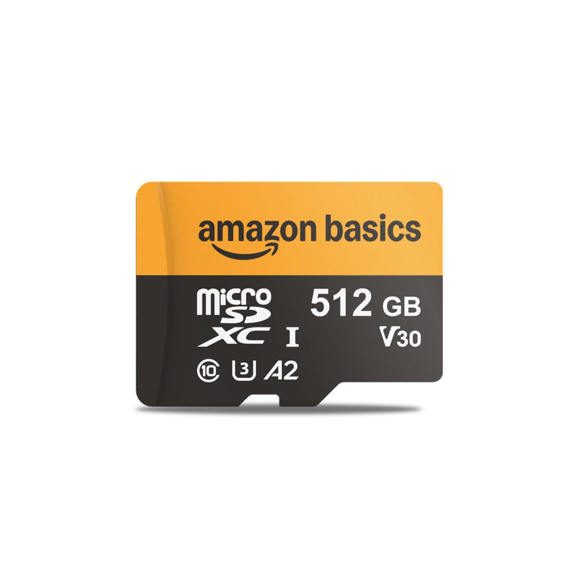 Amazon Basics microSDXC Memory Card with Full Size Adapter, A2, U3, Read Speed up to 100 MB/s, 128GB, Black