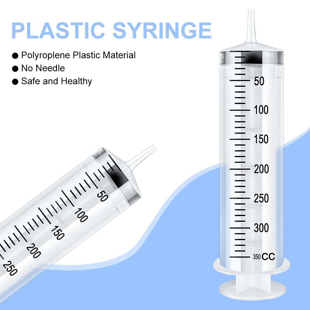OFFCUP Plastic Syringes, 3pcs 20ML No Needle Syringe Individually Packaged