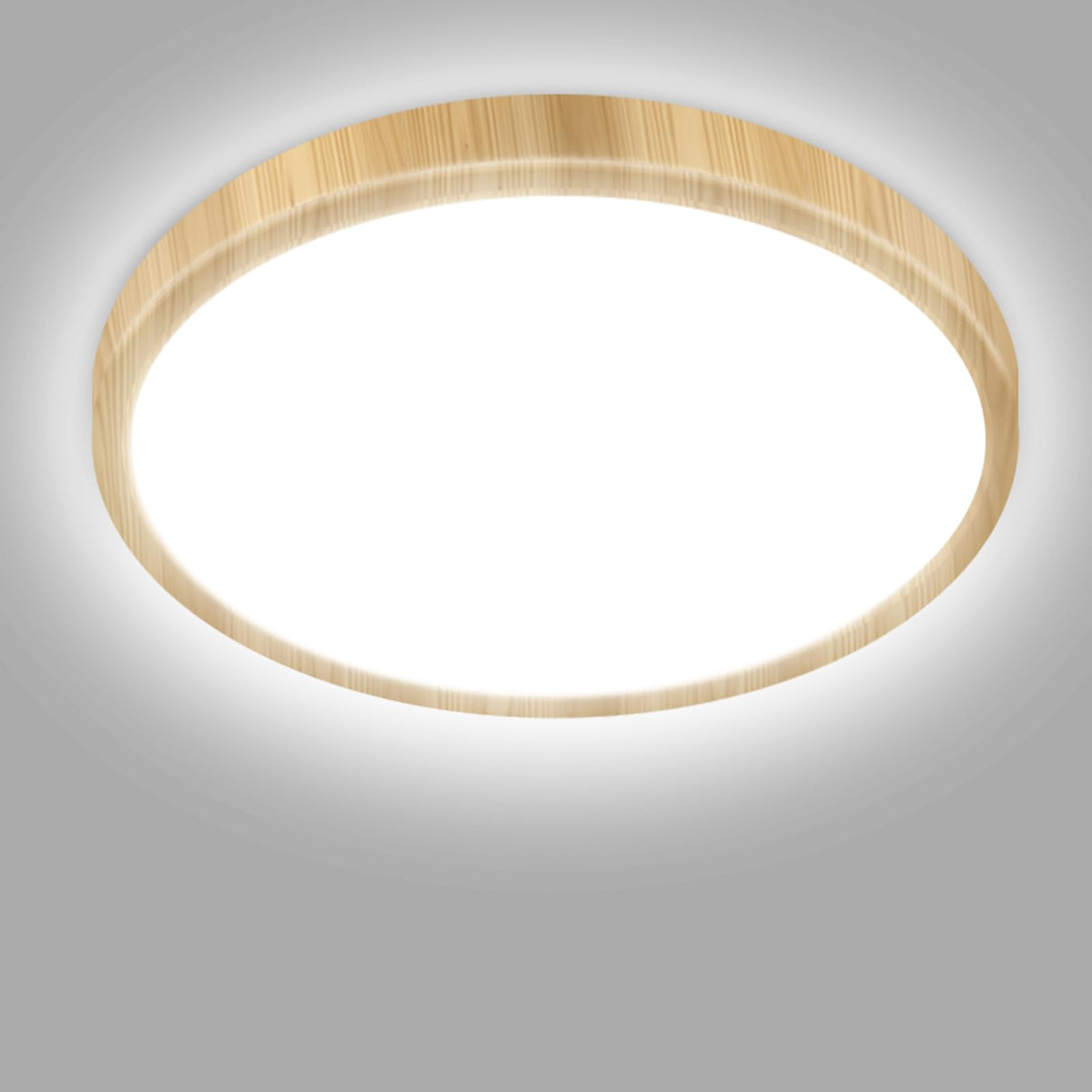 hepside Bathroom Light, 3000K/4000K/6500K 3 Color Temperature LED Ceiling Light, 15W 1500LM, Waterproof, Round, Small, Modern, Flush Ceiling Light for Bathroom, Kitchen, Bedroom, Black