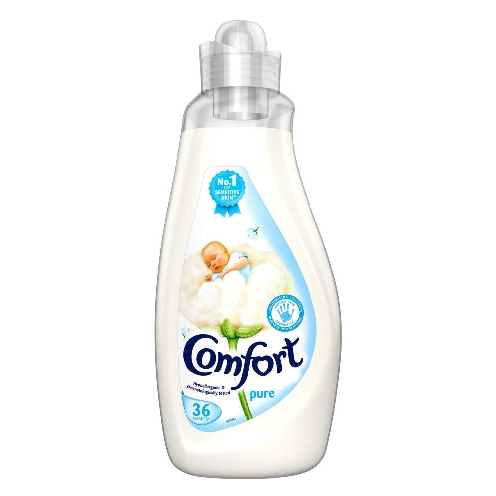 Comfort Pure Sensitive Fabric Conditioner dermatologically tested gentle next to sensitive skin 160 washes (4.8 L)