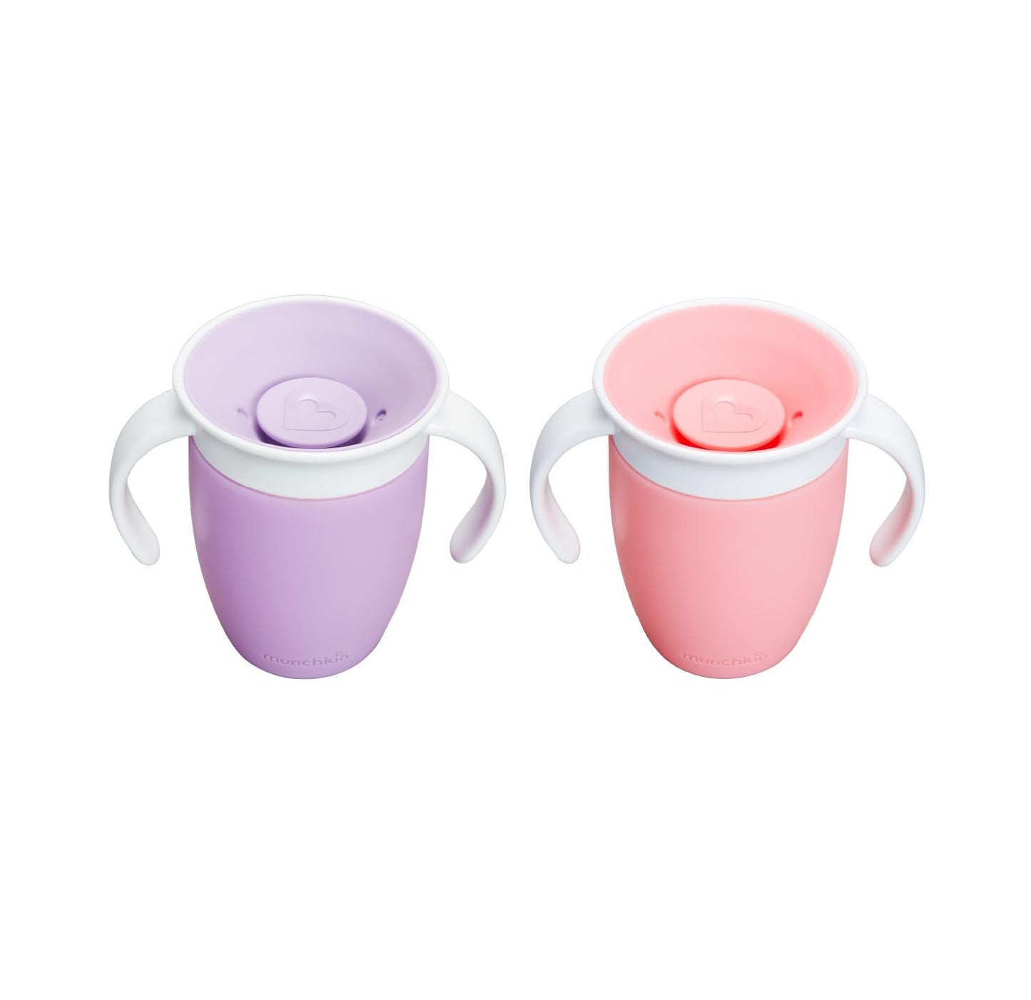 Munchkin Miracle 360 Sippy Cup | Trainer Toddler BPA Free Baby & Toddler Cups w.Handles | Non Spill | Dishwasher Safe Baby | Leakproof | 6+ Months| 7oz/207ml | 2 Pack | Blue/Green