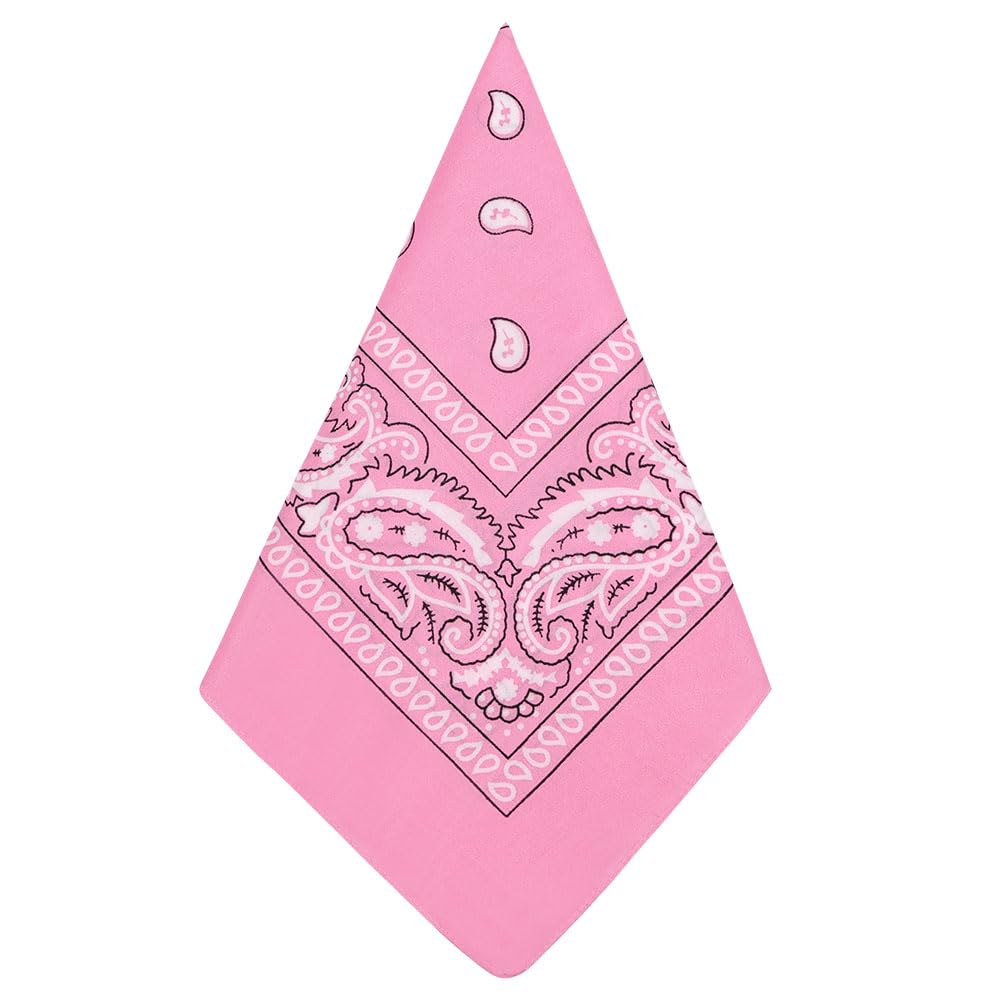 Aomig Bandana Head Scarf for Men and Women, Stylish Cowboy Headband Handkerchief, Multi-purpose Hair Scarf Paisley Print Unisex Headwraps, Bib Party Face Covering Headwear for Motorcycling