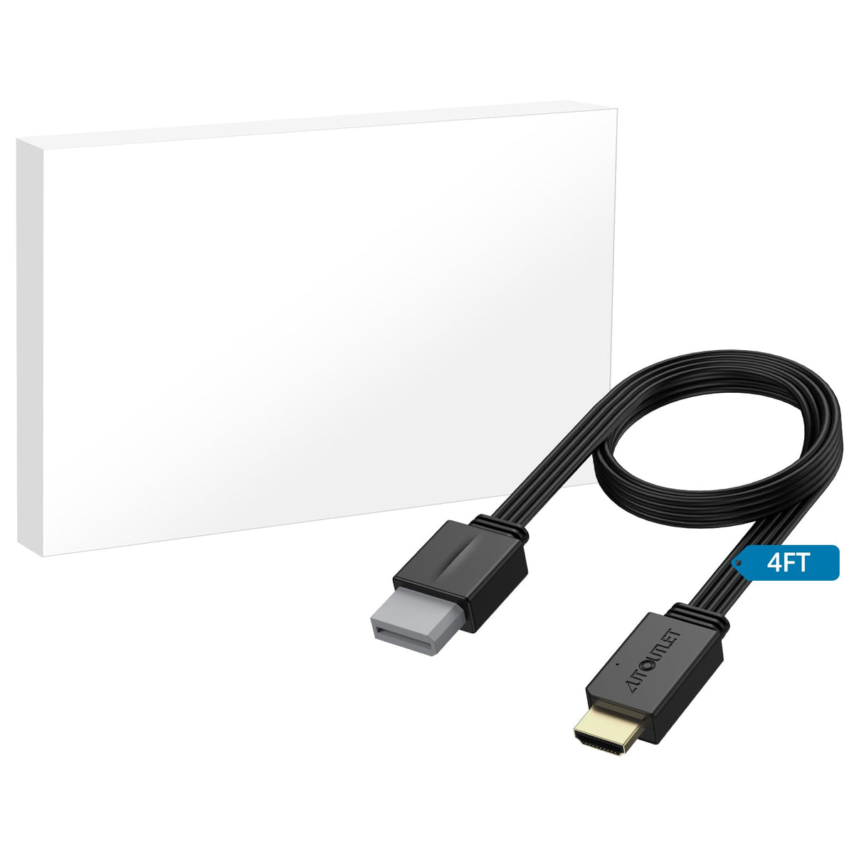 AUTOUTLET Wii to HDMI Converter 1080P 5ft/150 cm for Full HD Device, Adapter with HDMI Male Cable Output Compatible with Nintendo Wii, Wii U, HDTV, Monitor-Supports All Wii Display Modes