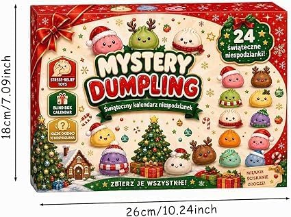 Squishy Advent Calendar 2026 With 24day Squishies Dumpling Christmas，B