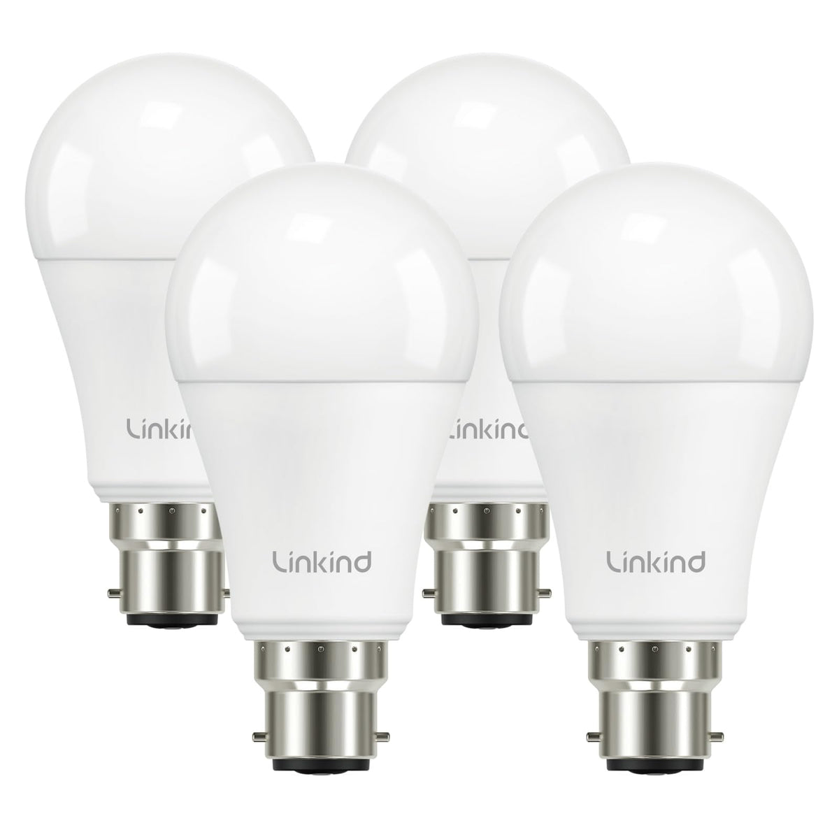 Linkind Bayonet Light Bulb 100w Equivalent,Daylight White 5000K, 13.7W 1600lm Super Bright B22d LED Bulbs,BC GLS Energy Saving Bulbs, Non-Dimmable, 2 Pack