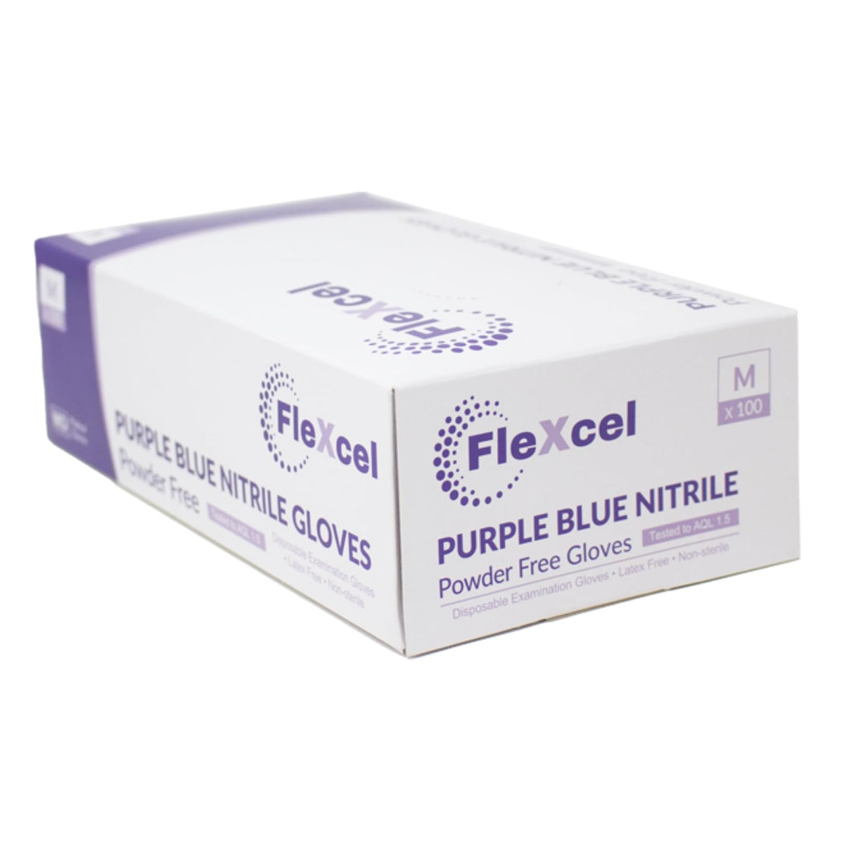 Powder Free Nitrile Gloves - Medical-Grade, Latex-Free, Food Safe (Box of 100)