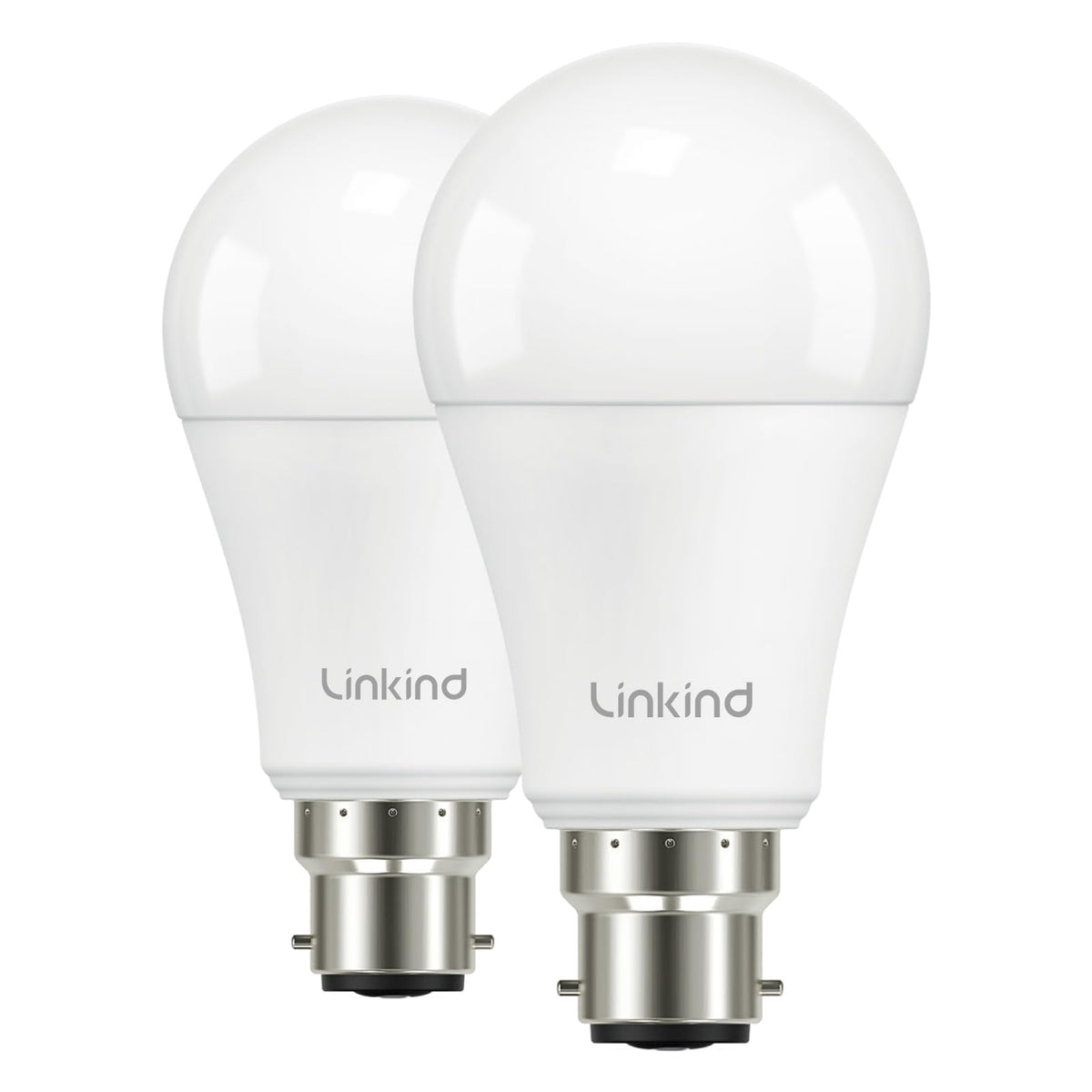 Linkind Bayonet Light Bulb 100w Equivalent,Daylight White 5000K, 13.7W 1600lm Super Bright B22d LED Bulbs,BC GLS Energy Saving Bulbs, Non-Dimmable, 2 Pack