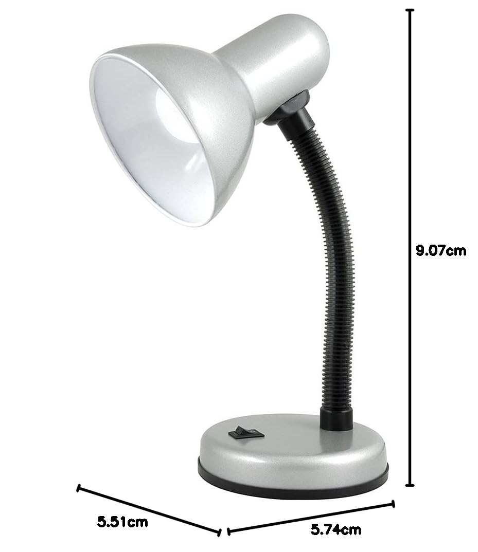 HOMELIFE 35w 'Classic' Flexi Desk Lamp with Versatile Flexible Neck - Integral On/Off Switch - Approx. 34cm Height - L958BK - Onyx Black