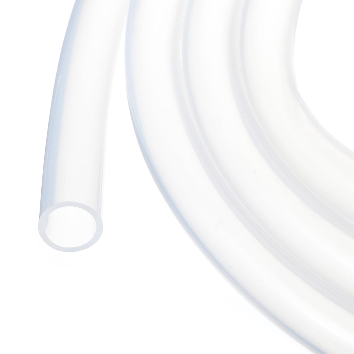 3.3ft Silicone Tubing 4mm ID 6mm OD Clear Industrial Plastic Tubing Pure Silicone Hoses for Pump Siphoning Draining Irrigation Brewing, 1/4"