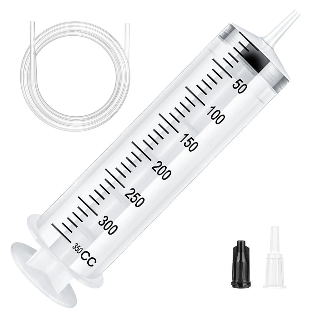 OFFCUP Plastic Syringes, 3pcs 20ML No Needle Syringe Individually Packaged
