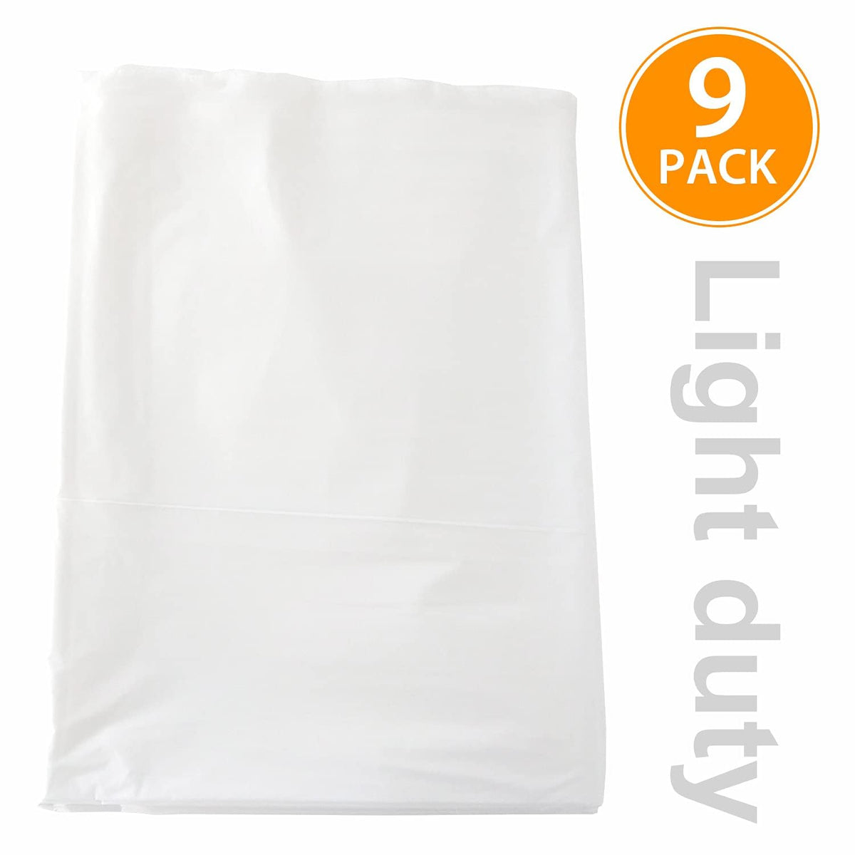 ARVO 6 Pack Extra Large Plastic Dust Sheets for Decorating - 3.6m x 2.75m (12ft x 9ft), Waterproof Polythene for Painting, Furniture, Floor Protection, Ideal with Paint Coveralls