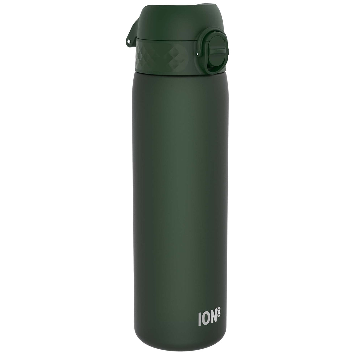 Ion8 Water Bottle, 500 ml/18 oz, Leak Proof, Easy to Open, Secure Lock, Dishwasher Safe, Hygienic Flip Cover, Carry Handle, Fits Cup Holders, Easy Clean, Hot Pink