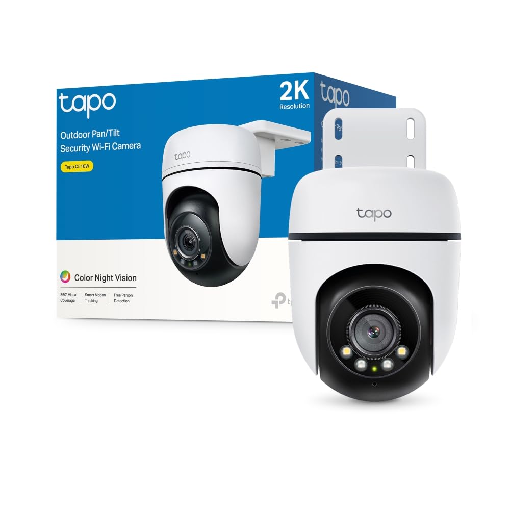 Tapo TP-Link C500 Outdoor Wi-Fi Security Camera, 360° FHD 1080P with Night Vision, Two-Way Audio, Cloud Video Recording, Works with Alexa