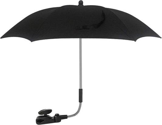PSS PrimeSportsShop Universal UV Parasol sun canopy for Pushchairs and Buggy, Clip on Stroller Umbrella, Baby Buggy Sun Parasol with Adjustable Fixing Clamp