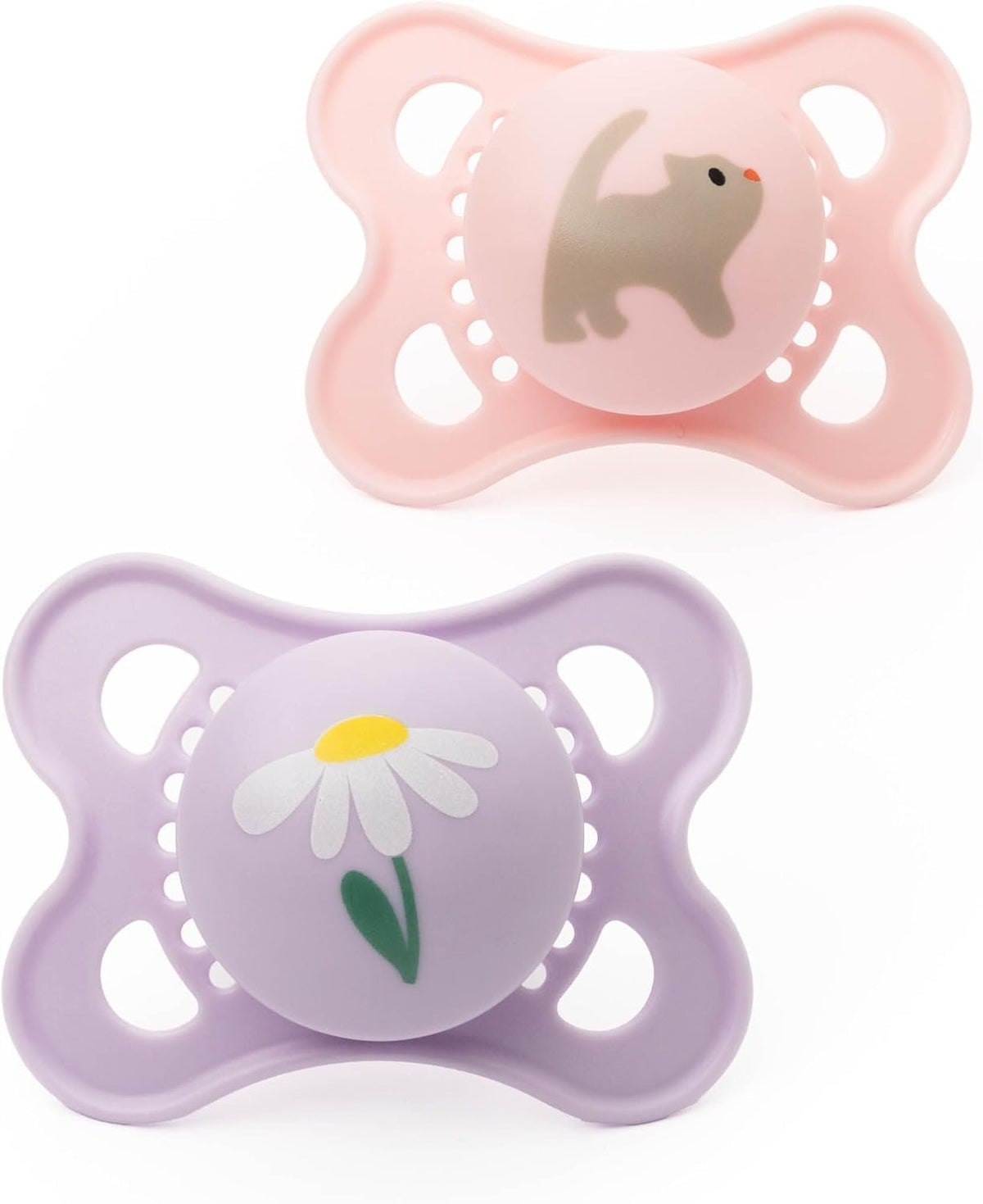 MAM Original Dummies, 0-6M, 2 Pack, Orthodontic Design, Blue/Cream