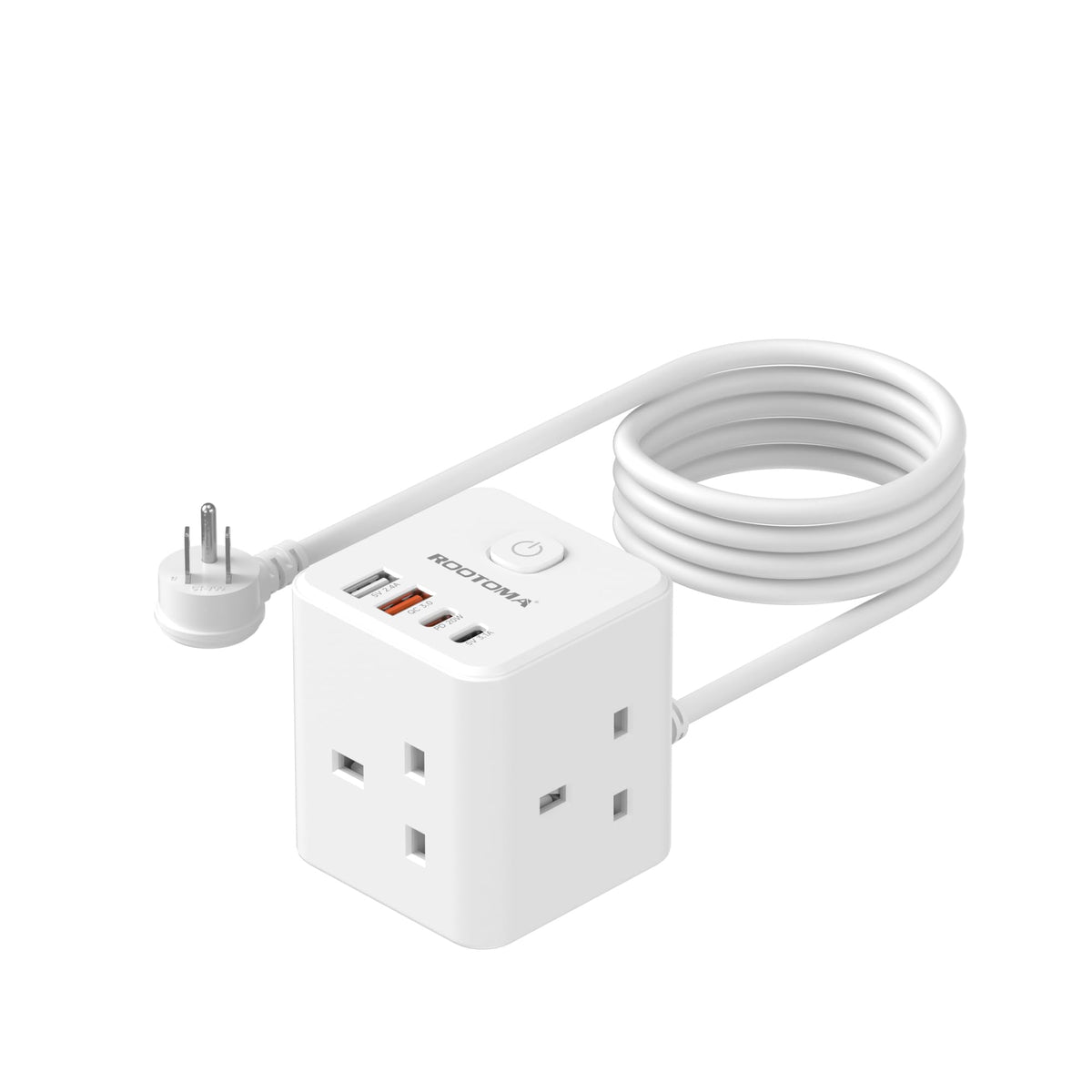 Japan Travel Adapter 3 Way 4 Fast Charging USB (QC3.0/PD20W)