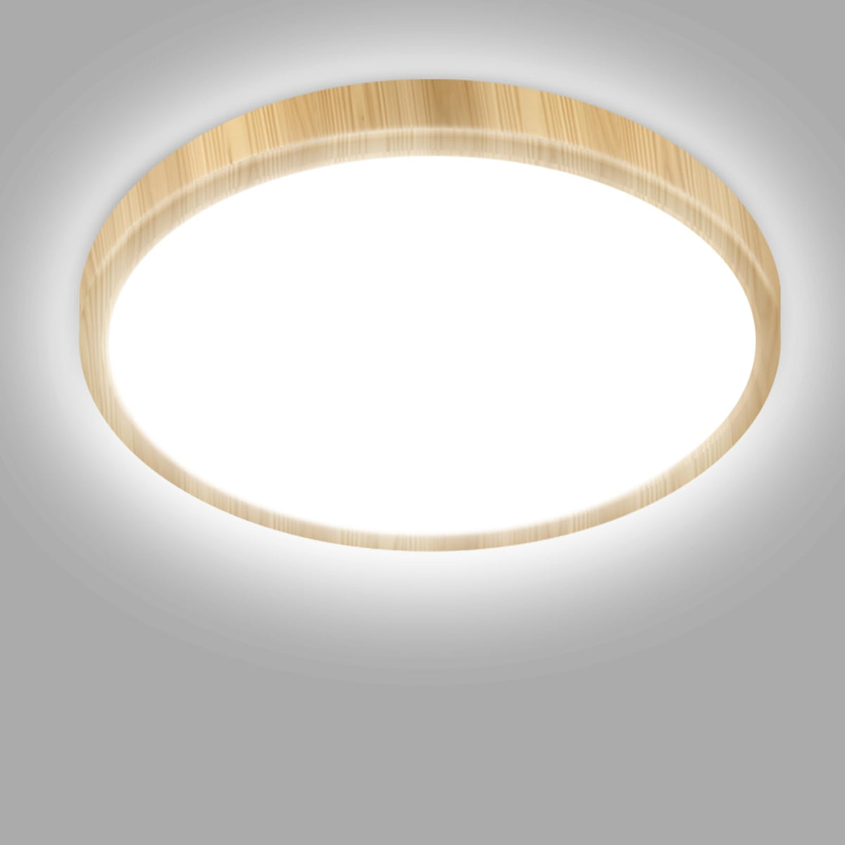 hepside Bathroom Light, 3000K/4000K/6500K 3 Color Temperature LED Ceiling Light, 15W 1500LM, Waterproof, Round, Small, Modern, Flush Ceiling Light for Bathroom, Kitchen, Bedroom, Black