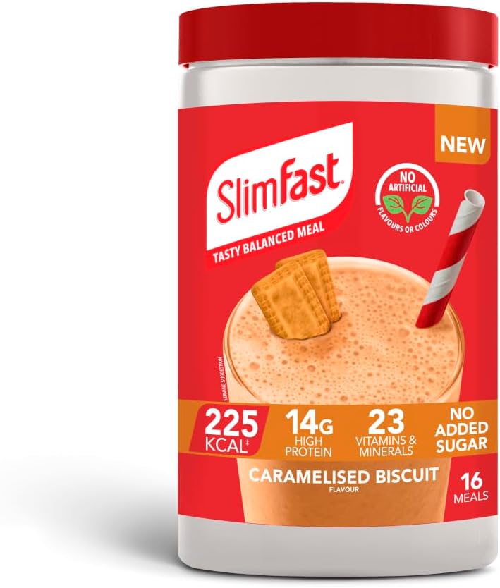 SlimFast • Meal Replacement Powder • Caramelised Biscuit Flavour • 584g