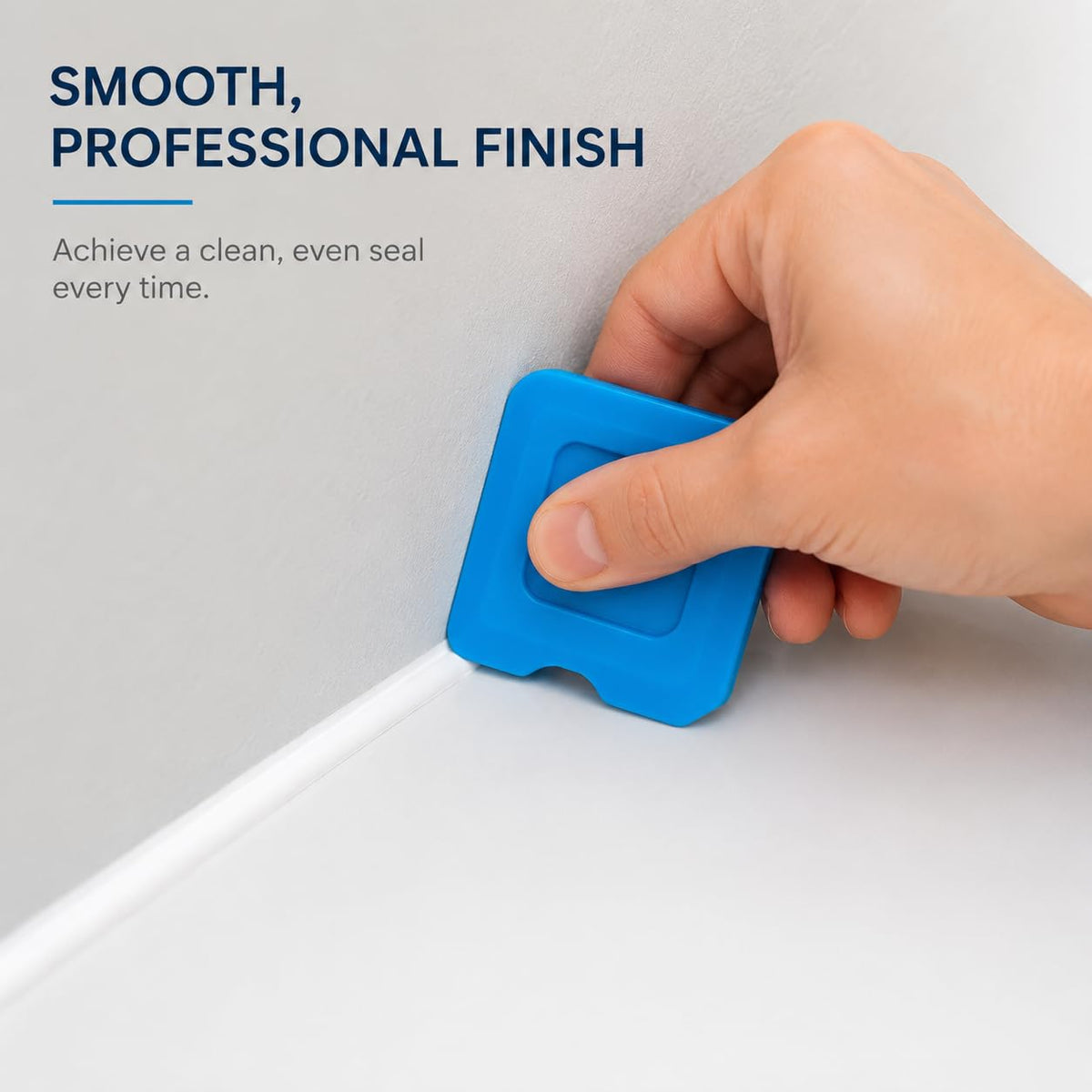 Silicone Sealant – Clear Kitchen & Bathroom Silicone Sealant with Finishing Tool for a Professional Finish | Waterproof & Anti-Mould Protection - 120ml