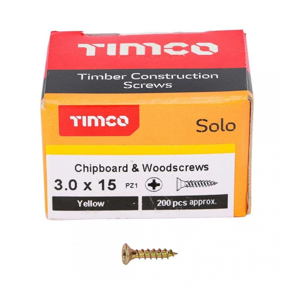 TIMCO Solo Chipboard & Woodscrews - Gold - 6.0 x 90mm - 60090SOLOC