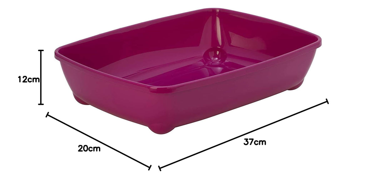 Petface Durable Cat Litter Tray, 42 cm, Assorted Colours (Pack of 1)