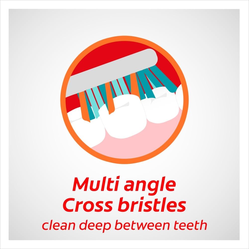 Colgate Zigzag Medium Bristles Manual Toothbrush (3-Pack)