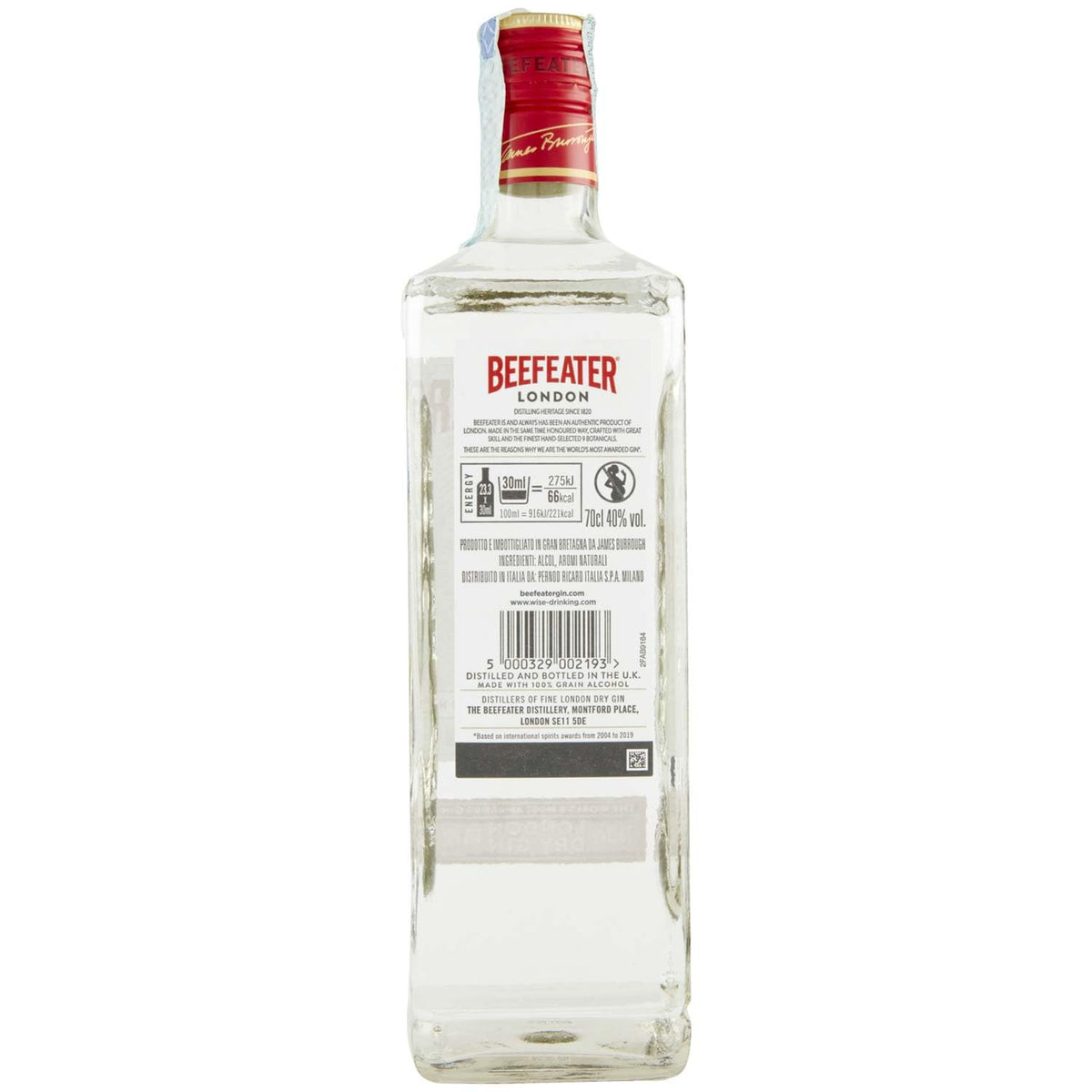Beefeater Pink Strawberry Flavoured Gin, 37.5% ABV, 70 cl