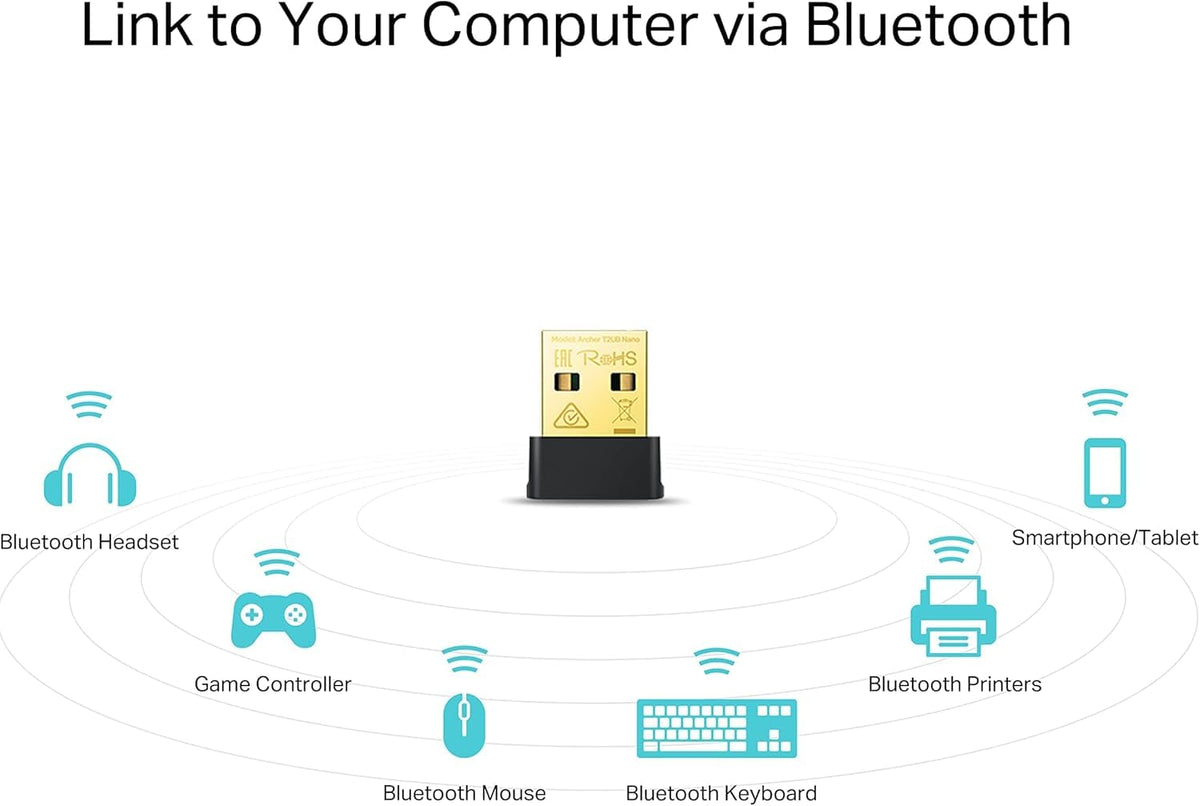 TP-Link UB600 Bluetooth 6.0 USB Adapter for PC, Nano Bluetooth Dongle