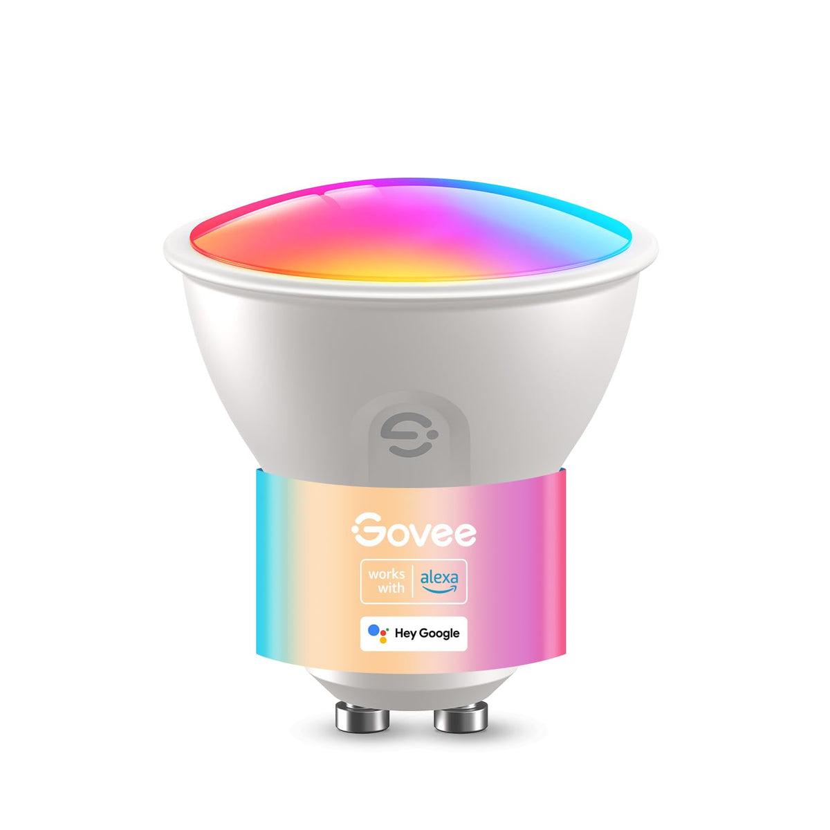 Govee Smart Bulb GU10 RGBWW, 400lm LED Light Bulbs Work with Alexa, 4 Pack
