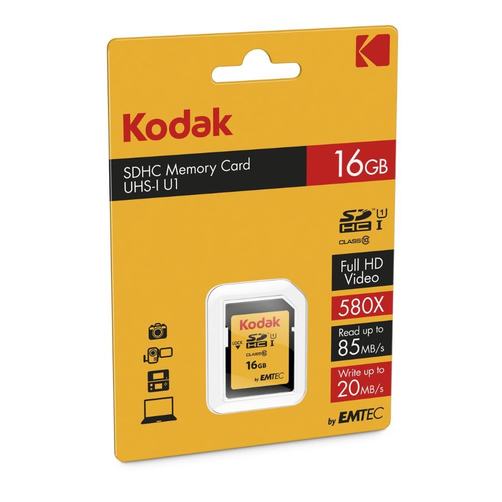 Kodak Premiun SDHC 32GB Class10 U1, packaging may vary