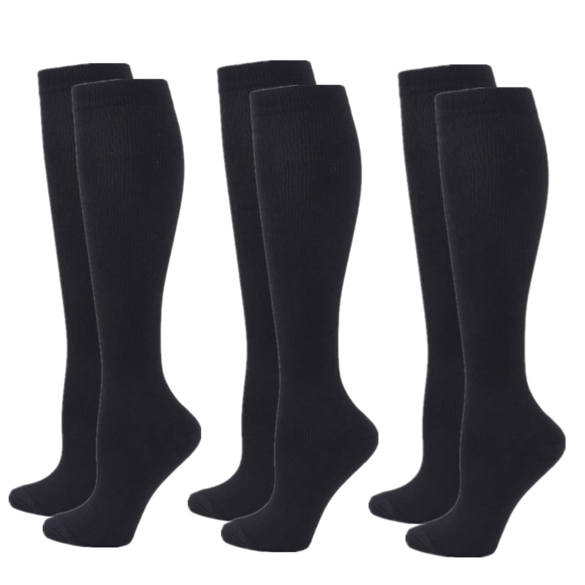 Compression Socks for Women Men, 2/3/4/6 Pairs 20-25mmHg Knee High Socks Compression Stockings for Sport, Athletic, Edema, Diabetic, Varicose Veins, Travel, Pregnancy, Nursing