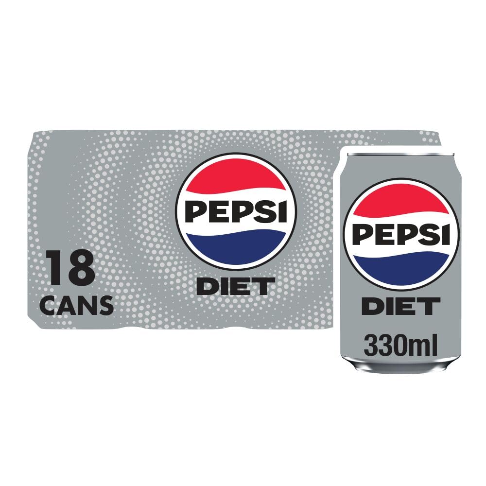 Pepsi Diet Cola | 330ml Can | 24 Pack