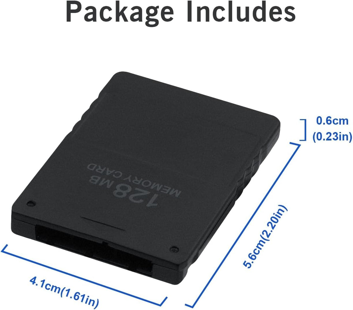 Mcbazel PS2 Memory Card 128MB, 128MB Memory Card for Playstation 2 PS2/Slim Game Console