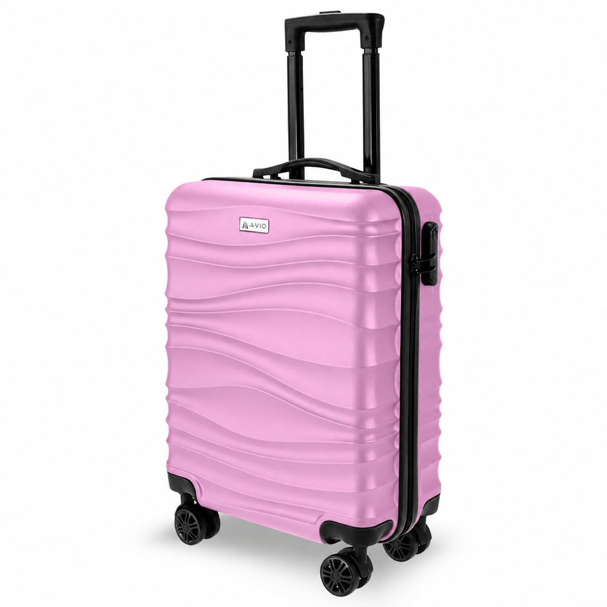 Avio Carry-On Cabin Luggage 55x40x20cm | Hard Shell Suitcase 4 Wheels