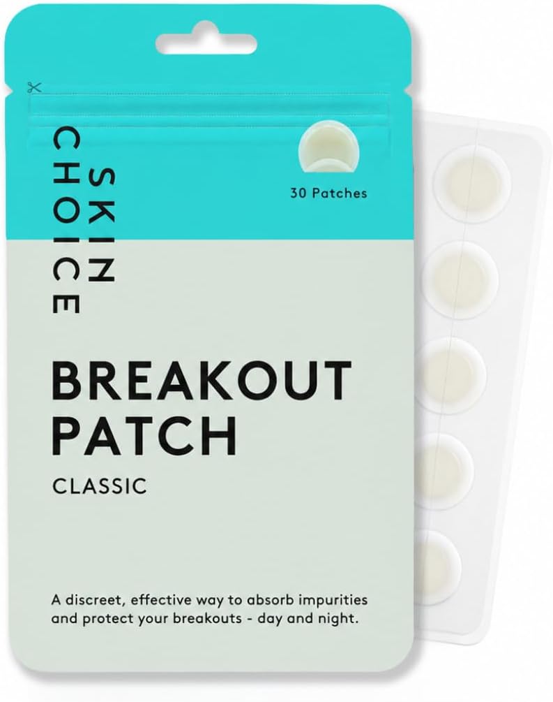 SKIN CHOICE Spot Patches, Invisible Hydrocolloid Pimple Patches, 30 PCs