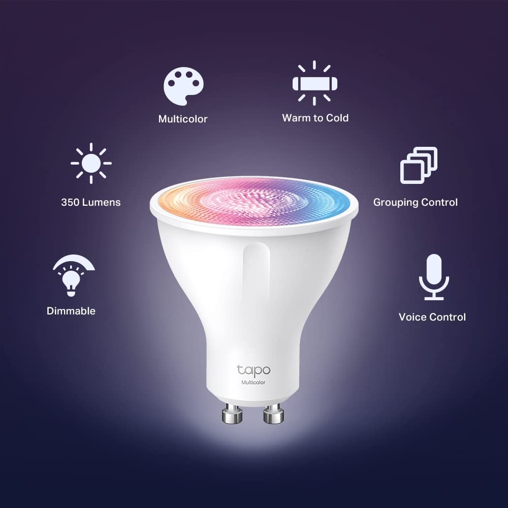 Tapo L630(4-Pack) GU10 Smart Bulb Multicolour Dimmable LED Light Bulb