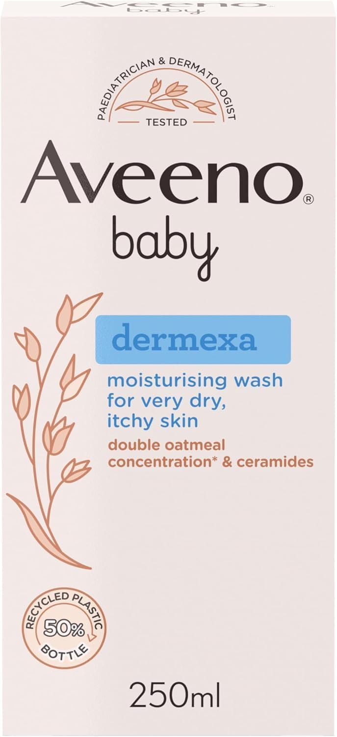 Aveeno Baby Dermexa Moisturising Wash for Very Dry, Itchy Skin (1x 250ml)