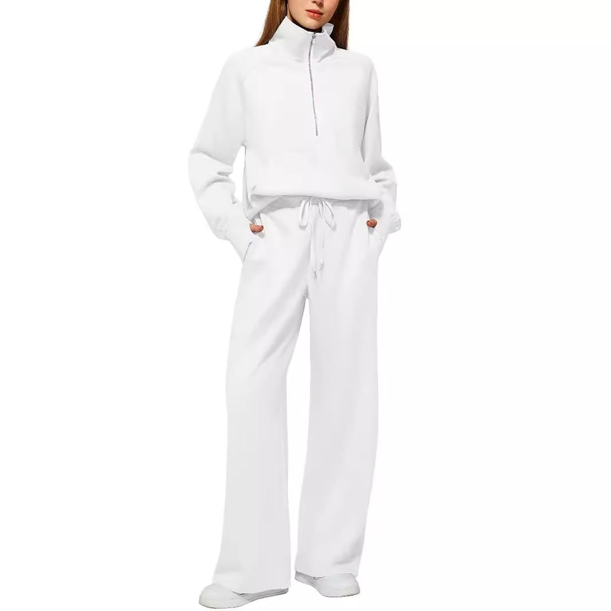Lounge Wear Sets For Women Uk Women'S Fashion Tracksuit Full Set Comfort Long Sleeve Activewear Fall Outfits Gym Set 2 Piece Ladies Sweatshirts Sweatpants Zip Coat Tops Trousers Sets Clothing