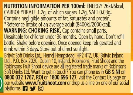 Robinsons Fruit Shoot Orange Kids Juice | 200ml Bottle | 24 pack