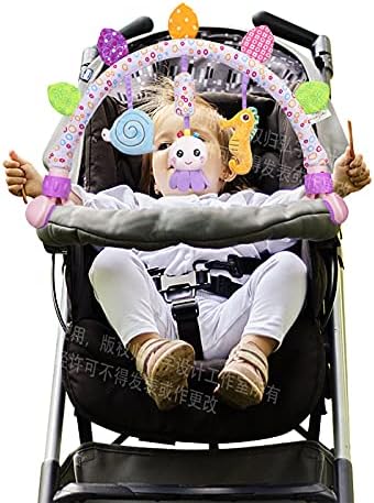 caterbee Travel Arch Bassinet Toys for Infant & Toddlers, Pushchair & Pram Activity toys for Development indoor and outdoor(Ocean)